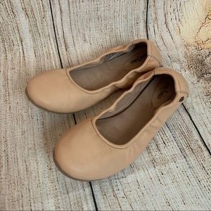 Minnetonka Women’s Size 9 Solid Pink Leather Ballet Flats Casual Cute Comfort